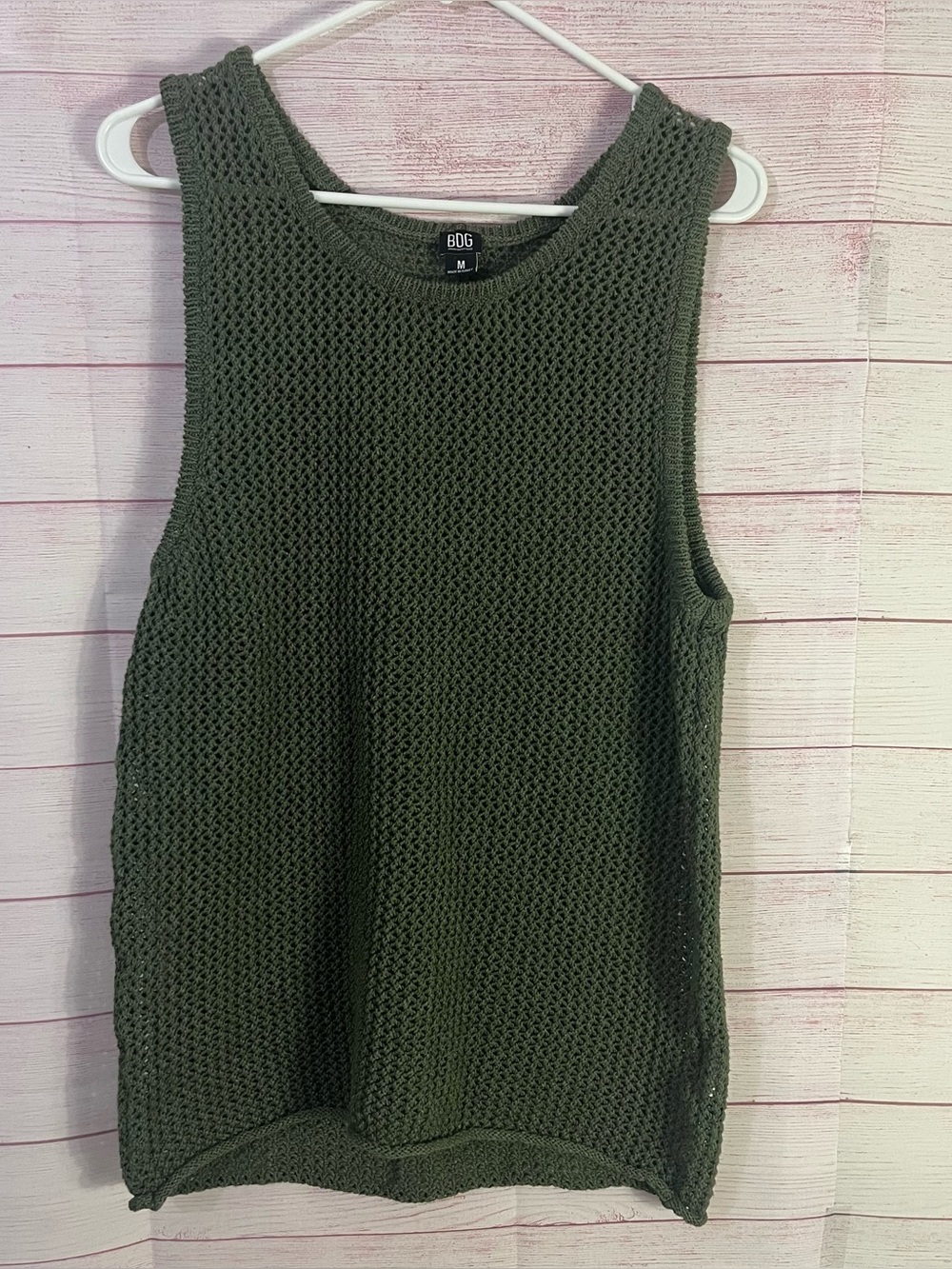 BDG Urban Outfitters Green Knit Sweater Sleeveless Tank Top‎ Medium